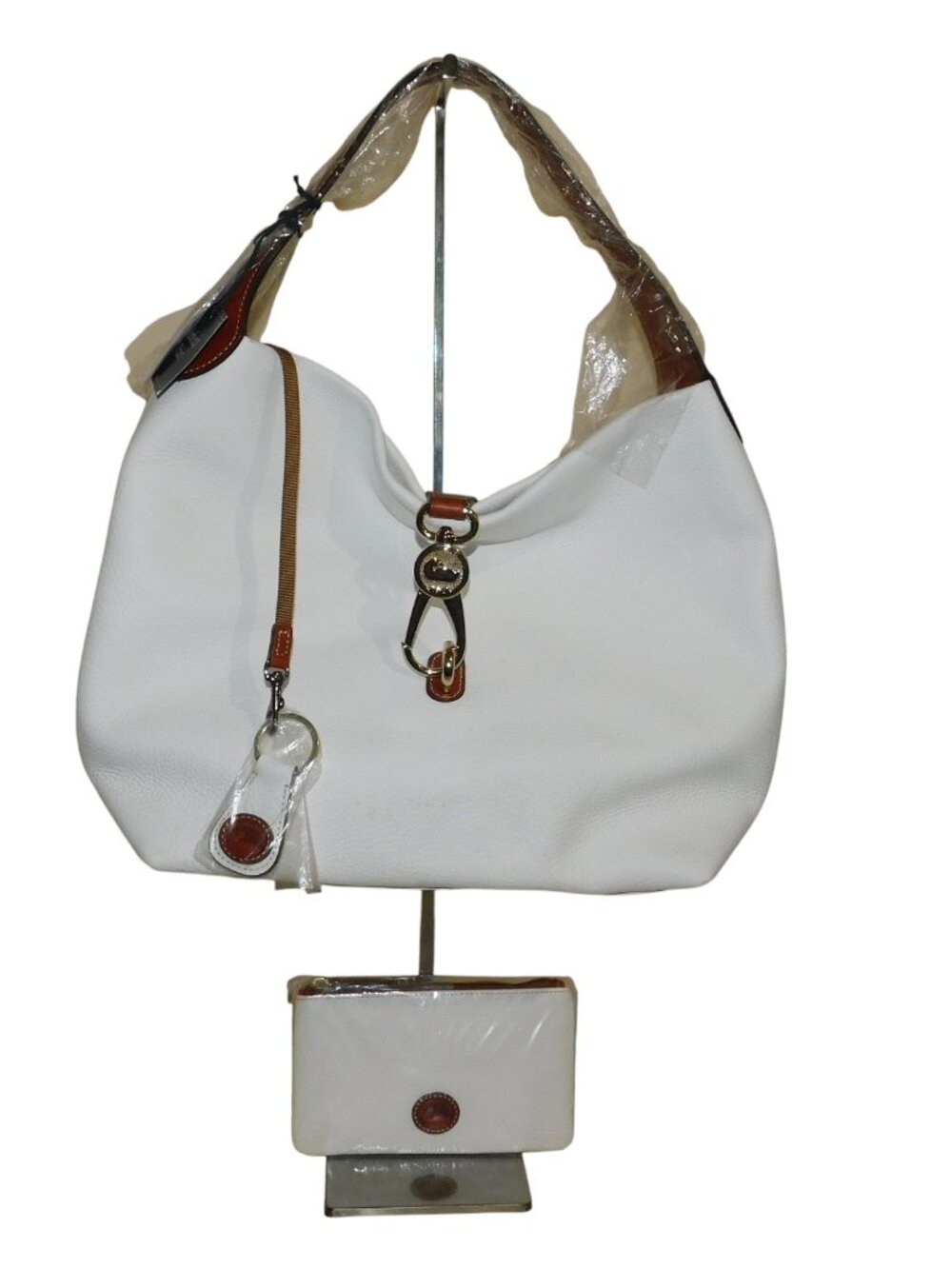 Dooney & Bourke Pebble Grain Leather Logo Lock Shoulder Bag Purse And Wallet NWT